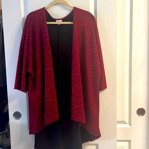 LuLaRoe Cardigan, Size L Scarlet